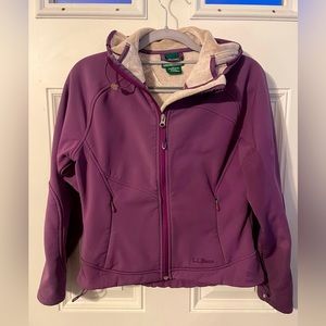 LLBean XS Petite jacket, super soft minky lined